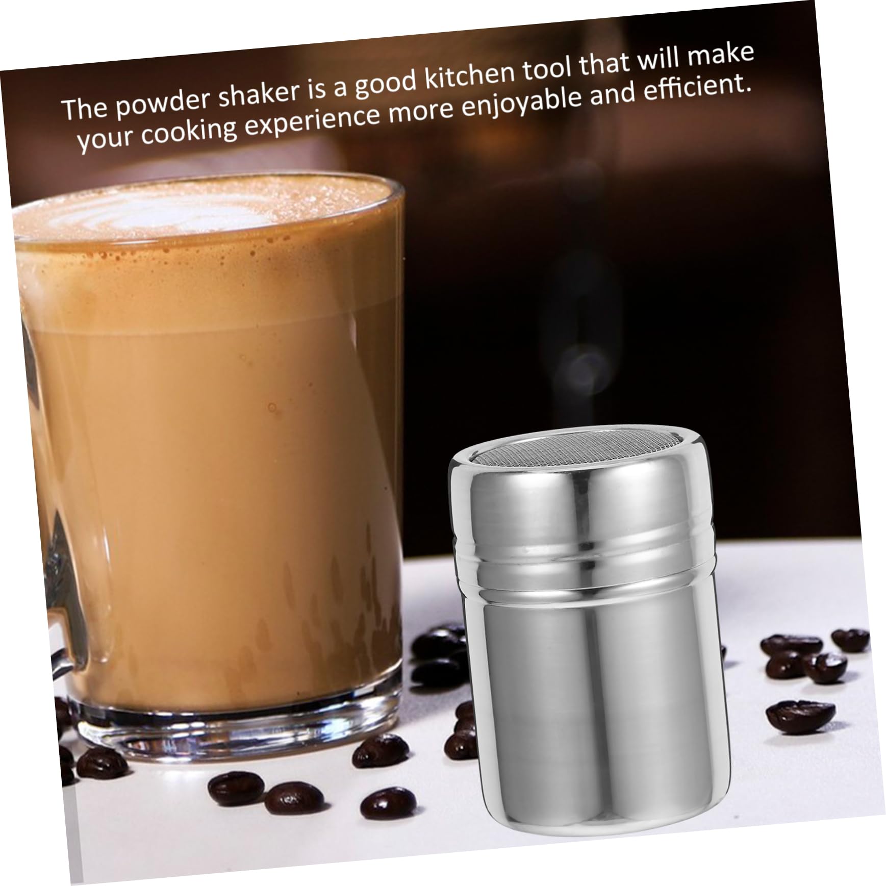 Amazon | CIYODO ココアパウダーシェーカー ステンレススチール